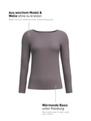 Women -  made of Modal in Brown, Unicoloured, from the Second Skin series by CALIDA