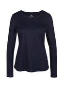 Shirt long sleeve dark lapis blue