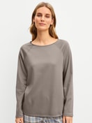 Women model is wearing  made of 100% Cotton in Brown, Unicoloured from the Alpine M&M series by CALIDA, Front view