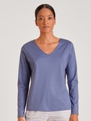 Langarm-Shirt, V-Neck