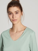 Langarm-Shirt, V-Neck