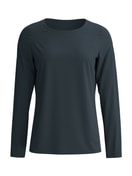 Women - Shirt long sleeve made of Modal in Black, Unicoloured, from the Sleep Over M&M series by CALIDA