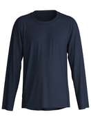 Herren - Langarm-Shirt aus TENCEL™ in Blau, Einfarbig aus Serie DSW Balancing von CALIDA