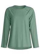 Damen - Langarm-Shirt aus Modal in Grün, Einfarbig aus Serie DSW Balancing von CALIDA