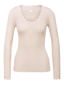 Shirt long sleeve light ivory