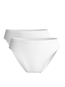Multipack Women -  made of 100% Cotton in White, Unicoloured, from the Light Duo series by CALIDA