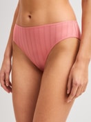 Women model is wearing Brief, regular cut made of Cotton in Pink, Lace from the Etude Xtra series by CALIDA, Front view