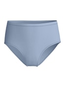 Damen - Slip, high waist aus Baumwolle in Blau, Einfarbig aus Serie Natural Comfort von CALIDA