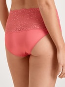 Slip taille haute avec bordures en dentelle