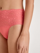 Slip a vita alta con fascia in pizzo