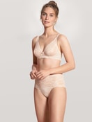 Slip taille haute avec bordures en dentelle