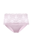 Women - High-waisted briefs with lace waistband made of Cotton in Pink, Lace, from the Sensual Secrets series by CALIDA