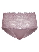 High-waisted briefs with lace waistband