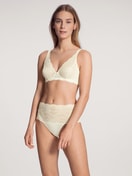 Slip mit Spitzenbund, high waist