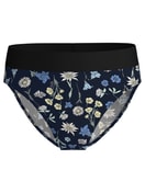 Women - Brief, high waist made of Cotton in Black, Floral, from the Elastic Trend series by CALIDA