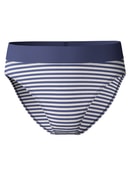 Brief, high waist cobalt blue print
