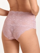 Slip avec dentelle, taille haute