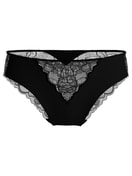 Damen - Slip, regular cut aus Modal in Schwarz, Spitze aus Serie Seduction Lace von CALIDA