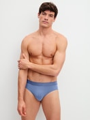 Men model is wearing Brief made of Cotton in Grey, Unicoloured from the Cotton Code series by CALIDA, Outfit