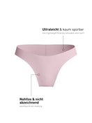 Donna - Slip brasiliano senza cuciture in Modal di colore Viola, Tinta unita, della serie Natural Skin di CALIDA