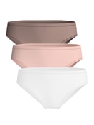 Multipack Damen - Slip, 3er-Pack aus Polyamid in Braun, Einfarbig aus Serie Eco Sense Special von CALIDA