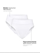 Slip im Doppelpack, high waist