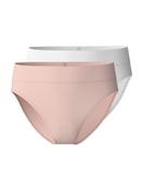 Multipack Women - High Waist Briefs, 2-Pack made of Cotton in Pink, Unicoloured, from the Elastic Duopack series by CALIDA