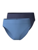 Slip mit Softbund im Doppelpack, high waist riviera blue