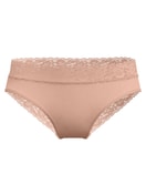 Donna - Slip in Cotone di colore Marrone, Pizzo, della serie Natural Comfort Lace di CALIDA