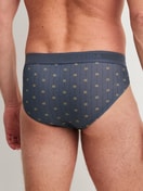 La modella / Il modello Uomo indossa Slip, high waist in Cotone di colore Grigio, Modello, della serie EDITION 85 di CALIDA, Vista posteriore