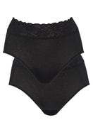 Culotte, 2er-Pack noir