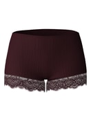 Damen - Panty, regular cut aus Wolle-Seide aus Wolle in Rot, Spitze aus Serie Silky Wool Joy von CALIDA