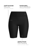 Damen - Shaping Radlerhose aus Polyamid in Schwarz, Einfarbig aus Serie Seamless Shape von CALIDA