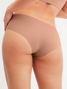 Women model is wearing Panty made of Modal in Brown, Unicoloured from the Natural Skin series by CALIDA, Back view