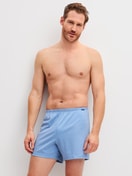 Le mannequin Homme porte le/la Boxershorts, lot de 2 en 100% coton de couleur Bleu, À motifs, de la série Cotton Special de CALIDA, Image supplémentaire