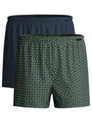 Multipack Herren - Boxershorts, 2er-Pack aus 100% Baumwolle in Grün, Gemustert aus Serie Cotton Special von CALIDA