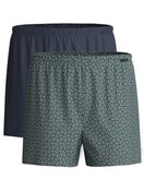 Herren - Boxershorts, 2er-Pack aus 100% Baumwolle in Grün, Gemustert aus Serie Cotton Special von CALIDA
