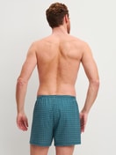 Le mannequin Homme porte le/la Boxershorts, lot de 2 en 100% coton de couleur Turquoise, À motifs, de la série Cotton Special de CALIDA, Image supplémentaire