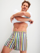 Men model is wearing Boxer shorts made of Cotton in Beige, Patterned from the Prints series by CALIDA, Additional Image
