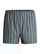 Herren - Jersey-Boxershorts ohne Eingriff aus Baumwolle in Blau, Gemustert aus Serie Prints von CALIDA