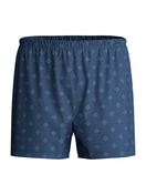 Herren - Jersey-Boxershorts ohne Eingriff aus Baumwolle in Blau, Gemustert aus Serie Prints von CALIDA