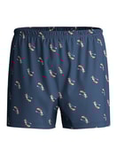 Herren - Jersey-Boxershorts ohne Eingriff aus Baumwolle in Blau, Gemustert aus Serie Prints von CALIDA