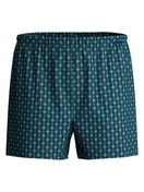 Herren - Jersey-Boxershorts ohne Eingriff aus 100% Baumwolle in Türkis, Gemustert aus Serie Prints von CALIDA