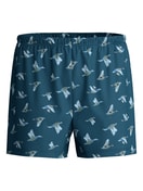 Herren - Jersey-Boxershorts ohne Eingriff aus 100% Baumwolle in Blau, Gemustert aus Serie Prints von CALIDA