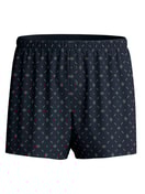 Herren - Boxershorts mit Eingriff aus 100% Baumwolle in Blau, Gemustert aus Serie Selected Cotton von CALIDA