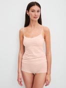 Women model is wearing Shorty regular cut made of Cotton in Pink, Unicoloured from the Cate series by CALIDA, Outfit