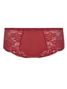 Panty, low cut pomegranate red