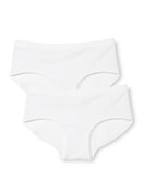 Panty, low cut, 2er-Pack weiss