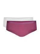 Panty, low cut, 2er-Pack red violet