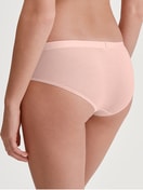 Women model is wearing Shorty regular cut made of Modal in Pink, Unicoloured from the Soft Favourites series by CALIDA, Front view